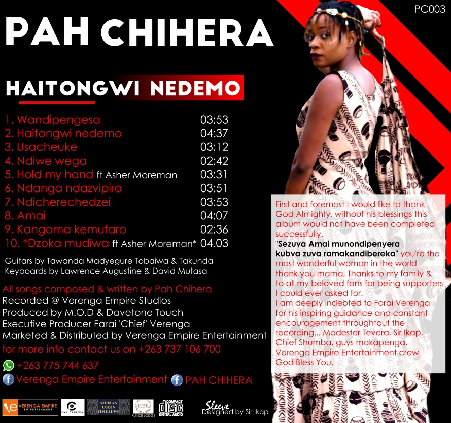 Haitongwe Nedemo by Pah Chihera | Album