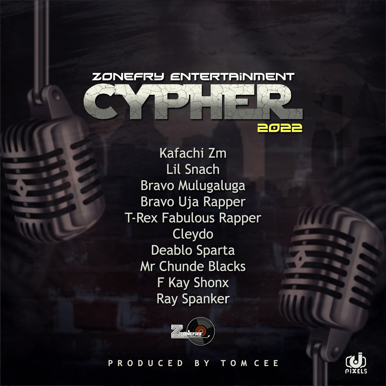 ZoneFry  Ent Music Cypher 2022 (Ft Kafachi Zm, Lil Snach, Bravo Mulugaluga, Bravo Uja Rapper, T-Rex Fabulous Rapper, Cleydo, Deablo Sparta, Mr Chunde Blacks, F Kay Shonx and Ray Spanker