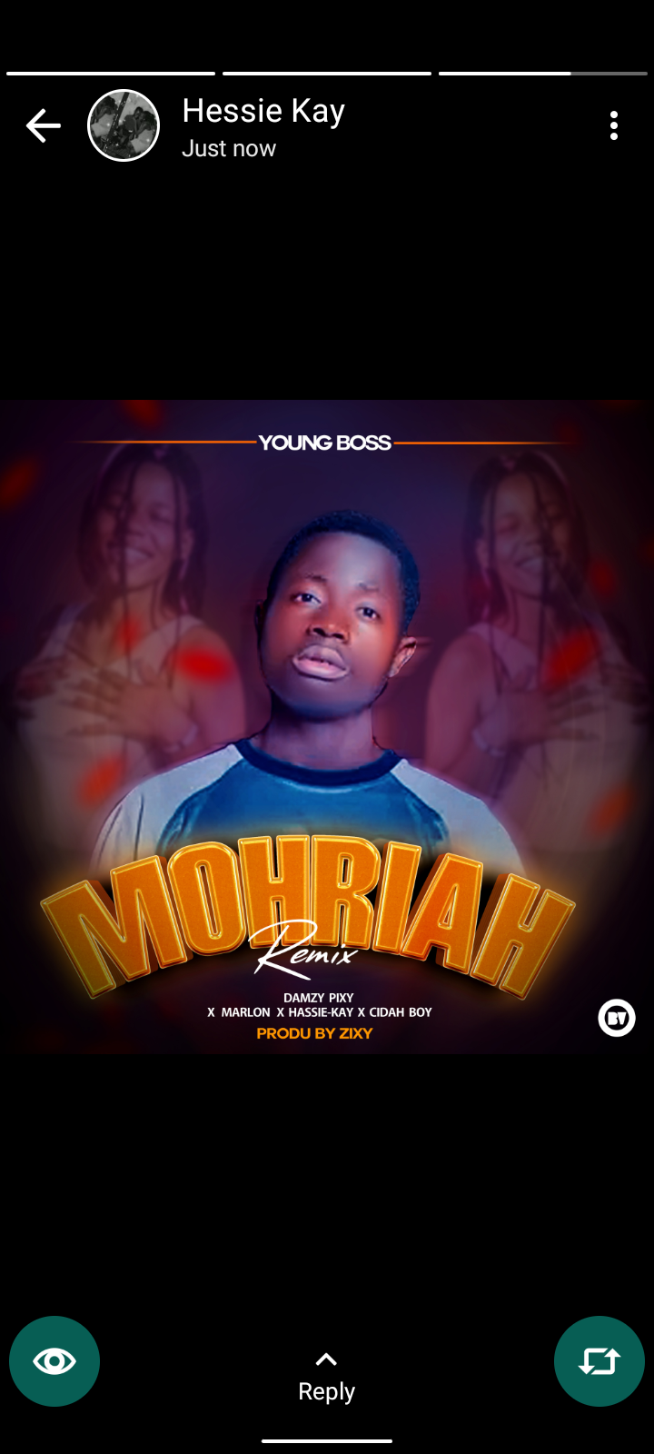 Moriah RemixFt Hassie-Kay, cidah boy, Damzy pixy, Marlon