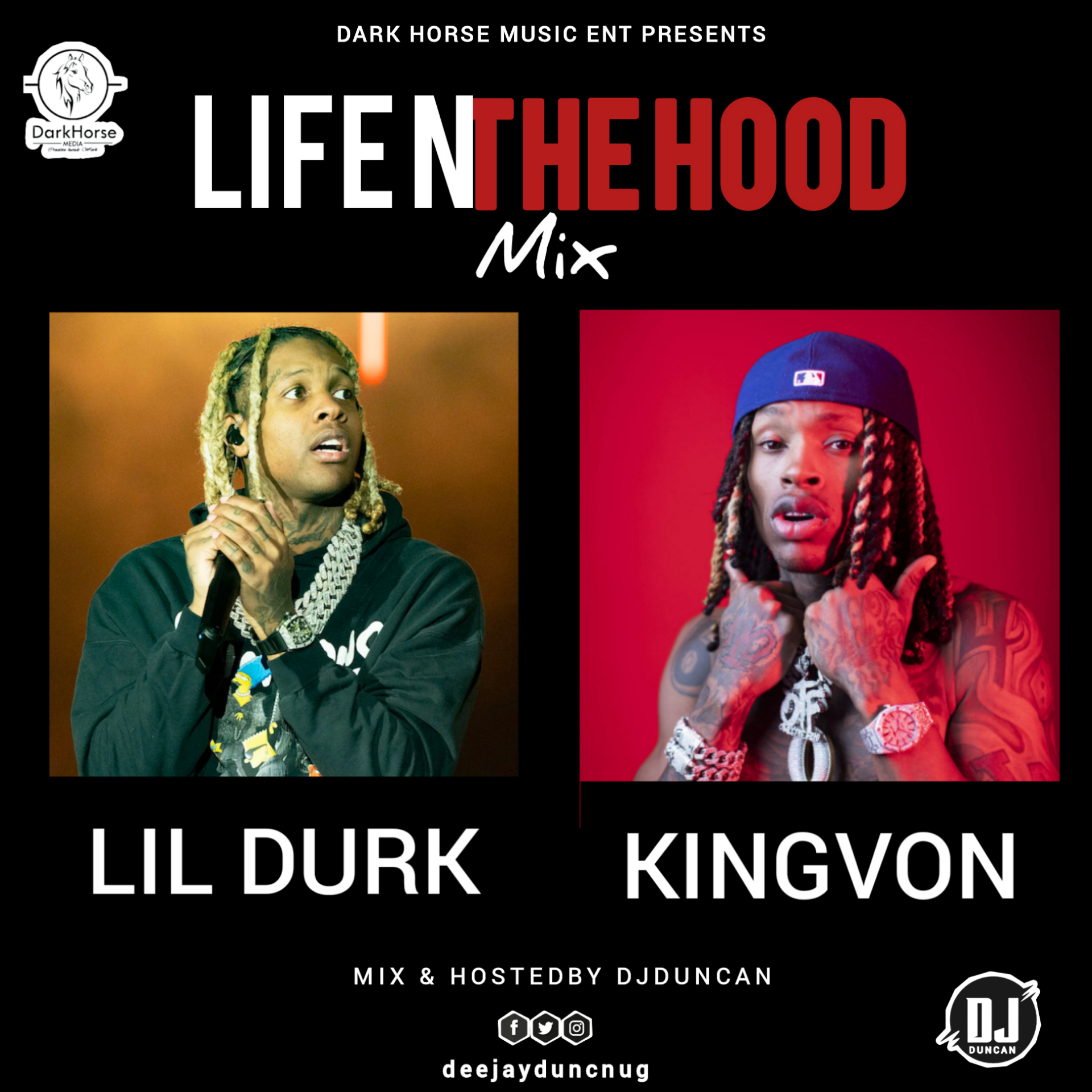 Life N The HooD Lil Durk - KingVon Mix The Voice (Special Mix Rip Von)