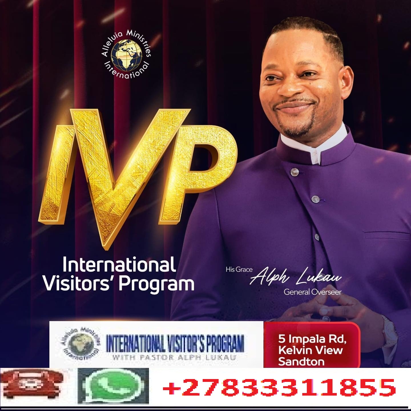 IVP 2025-Alleluia Ministries registration contact+27833311855