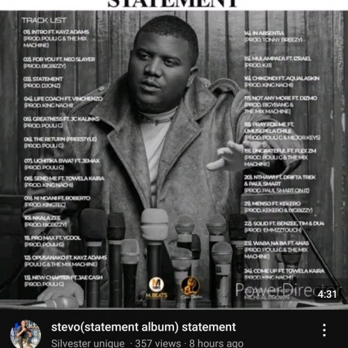 Stevo (Full album Statement)