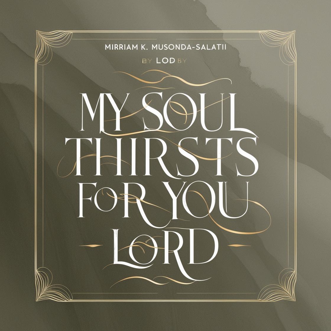 MY SOUL THIRSTS FOR YOU