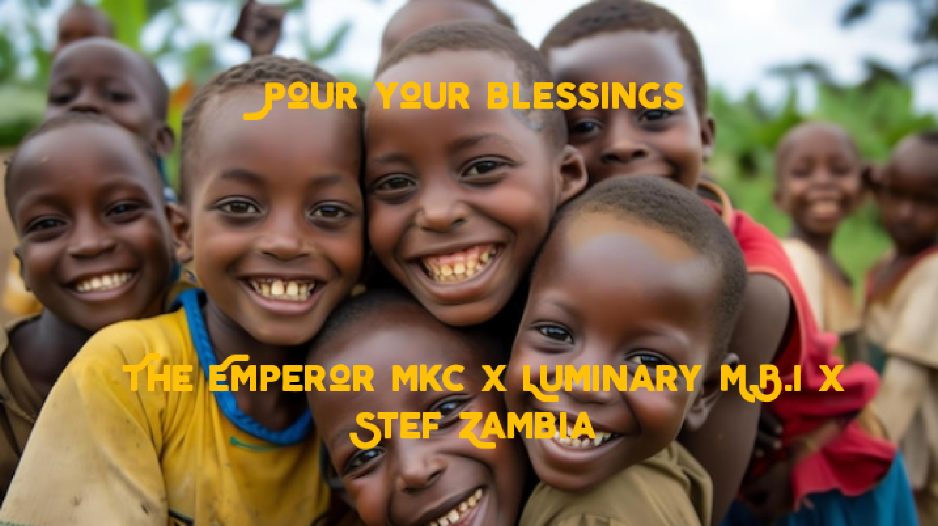 Pour your blessings