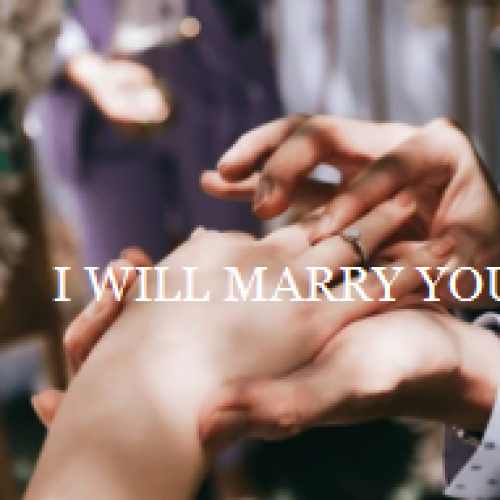 I WILL MARRY YOU by Bornfire Dube